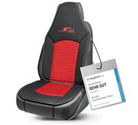 Walser Car Comfort S-Race - Coprisedile universale per sedile auto, colore: rosso/nero