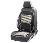 Walser CarComfort coprisedile in bambù traspirante con supporto lombare, coprisedile auto con bambù, rivestimento auto universale in beige/nero