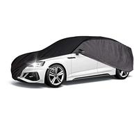 WALSER CarComfort Telo Copriauto da Interno Elasticizzato Indoor Eco - Morbido e Antipolvere, Copertura Protettiva per Auto, Protezione Completa in Garage Misura 3 nero