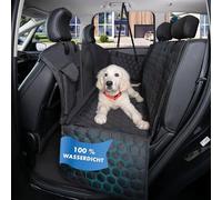 WALSER Coperta Premium per cani da auto Rocky, coperta auto per sedili posteriori impermeabile al 100% con protezione laterale e finestra di visualizzazione