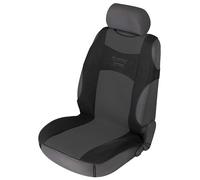 WALSER Coprisedile auto 1 Sedile Anteriore Stella Tuning, Coprisedile Universale-Auto Design Maglietta, Protettore di Sedile-Auto Nero/Blu