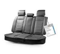 Walser coprisedile auto, coprisedile auto universale e pad protettivo in nero-grigio, rivestimento per sedili posteriori in look racing