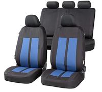 Walser coprisedile Auto Elphin Set Completo, coprisedile Auto Universale Blu-Nero, coprisedile Poliestere 13312