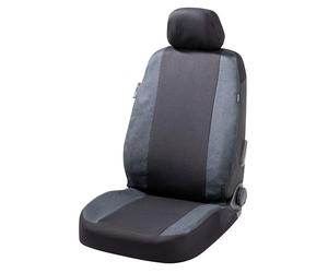 WALSER Coprisedile auto per schienale basso, coprisedile universale per sedile conducente o passeggero, coprisedile auto universale misura 1 sedile singolo anteriore antracite