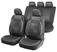 Walser coprisedile auto Rover con cerniera, ZIPP-IT premium, set completo, 2 coprisedile anteriore, 1 rivestimento posteriore nero 13402