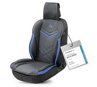 Walser Coprisedile per auto, universale cuscinetto protettivo in nero-blu, protezione del sedile per auto e camion in look racing