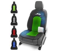 WALSER coprisedili auto S-Race, Premio Molto Buono* coprisedili anteriori in verde/nero, coprisedili universali per auto 1 pezzo, sedili sportivi, coprisedile auto compatibile con airbag laterale