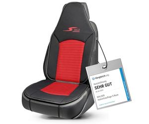 Walser coprisedili auto S-Race, Premio Molto Buono* coprisedili anteriori per highback/sedile pilota, coprisedili universali per auto 1 pezzo, coprisedile auto rosso/nero