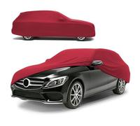 Premium Telo Copriauto da interno Indoor Stretch Plus, Copertura protettiva per uso interno Misura 5 station wagon rosso