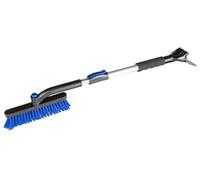 WALSER Raschiaghiaccio telescopico, raschiaghiaccio girevole, raschietto per auto allungabile 77,5-100 cm nero/blu