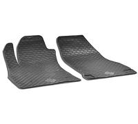 WALSER Tappetini in gomma DirtGuard su misura compatibile con Fiat Doblo 2010-Oggi, Opel Combo 02/2012-Oggi