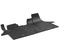 WALSER Tappetini in gomma DirtGuard su misura compatibile con VW T5 Facelift 2009-08/2015, VW T6 04/2015-2019