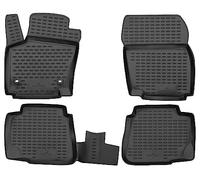 WALSER Tappetini in gomma per auto XTR su misura compatibile con Ford Mondeo 4 2007-2015, Tappetini auto antiscivolo, protezione vano piedi