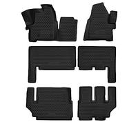 Walser Tappetini in Gomma per Auto XTR su Misura Compatibile con Ford Tourneo Custom Bus (F3) 8 posti 2012 - Facelift 2017