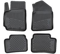 WALSER Tappetini in gomma per auto XTR su misura compatibile con Hyundai i10 (BA, IA) 08/2013-2021, tappeti auto antiscivolo