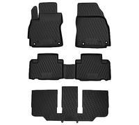 WALSER Tappetini in gomma per auto XTR su misura compatibile con Mazda 5, 7 posti (CW) 2010 - 2018, Tappetini auto antiscivolo, protezione vano piedi