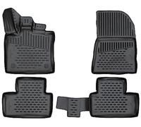 WALSER Tappetini in gomma per auto XTR su misura compatibile con Renault Captur 2 01/2020-Oggi, tappeti auto antiscivolo, protezione vano piedi