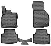 Walser Tappetini in Gomma per Auto XTR su Misura Compatibile con Skoda Ocatavia III (Octavia 3) 2012-2021, Octavia IV 2019-Oggi, Tappetini Auto Antiscivolo