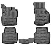 WALSER Tappetini in gomma per auto XTR su misura compatibile con Skoda Superb 3 2015 - Oggi, Tappetini auto antiscivolo, protezione vano piedi