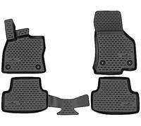 WALSER Tappetini in gomma per auto XTR su misura compatibile con VW Golf 7 08/2012-10/2021, Golf 7 Variant 04/2013-01/2022, Golf 8 07/2019-Oggi, Golf 8 Variant 08/2020-Oggi, Tappetini auto antiscivolo