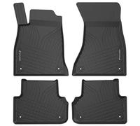 WALSER tappetini premium per auto compatibili con Audi A4 B9/Allroad B9/Avant B9 2015-2024, A5 Sportback 2016-Oggi, tappetini in gomma per auto 100% su misura - made in EU, robusti tappetini per auto