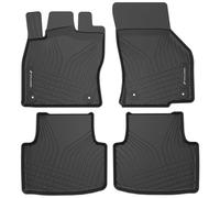 WALSER tappetini premium per auto compatibili con VW Passat B8/B8 Variant/Alltrack B8 08/2014-2023, tappetini in gomma per auto 100% su misura - made in EU, robusti tappetini per auto