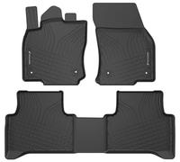Walser tappetini Premium per Auto compatibili con VW Touran (5T1) 05/2015-Oggi, tappetini in Gomma per Auto 100% su Misura - Made in EU, robusti tappetini per Auto