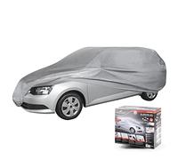 WALSER telo copriauto All Weather Light full garage combi taglia M grigio chiaro, antipolvere con protezione UV, attacco cintura rinforzato
