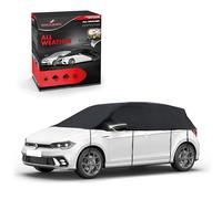 WALSER Telone per auto All Weather, 100% telone per auto resistente alle intemperie, copriauto impermeabile, copertura protettiva mezzo garage Misura 1 Auto nero