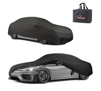WALSER Telone per auto per interni Indoor Stretch Plus, morbido per uso interno, garage completo lavabile, antipolvere Combi L, nero