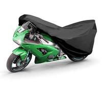 WALSER Telone per moto All Weather M, telone per moto da esterno 100% impermeabile, telone per moto per tutte le stagioni, telone per moto, telone per accessori per moto nero 215x95x120 cm