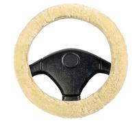 Walser coprivolante in Pelle d'Agnello, coprivolante in Pelle d'Agnello 100%, coprivolante per Auto, coprivolante in Pelliccia, coprivolante, coprivolante Invernale, scalda Volante Beige