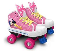 Stamp J862030 - Pattini a 4 ruote con scarpa, motivo: Minnie, colore: Rosa