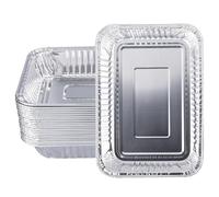 Waltboar Vaschette antigoccia per griglie a gas Weber Spirit, Q Grills, Genesis e Genesis II 200 300 Series Grills; Vassoi usa e getta in alluminio per barbecue, raccolta grasso 6415; confezione da 20