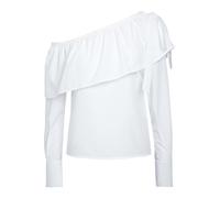 Walter Baker Kristen Top Uno Spalla Camicetta Bianco Righe So Morbido S M L