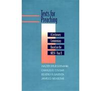 Walter Brueggemann Texts for Preaching, Year B (Tascabile)