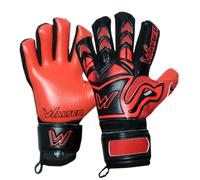 WALTER Guanti Portiere Professionale, calcio, modello Tiger con stecche. (Rosso, 9)