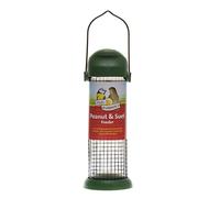 Walter Harrison's Wild Bird - Mangiatoia per arachidi da appendere, misura S, 22 cm, colore: Verde