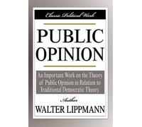 Walter Lippmann Public Opinion (Copertina rigida)