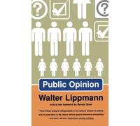 Walter Lippmann Public Opinion (Tascabile)