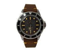 Walter Mitt Royal Vintage Acciaio Automatico Nero Pelle Orologio Uomo