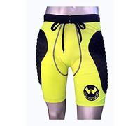 WALTER Pantaloncini Portiere, Modello Impact,con Protezioni Laterali, Colore Nero (Giallo Fluo, XL)
