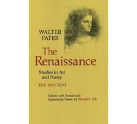 Walter Pater The Renaissance (Tascabile)
