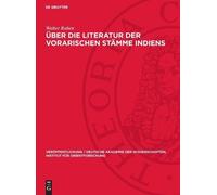Walter Ruben Über Die Literatur Der Vorarischen Stämme Indien (Copertina rigida)
