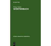 Walter Tauber Wörterbuch (Copertina rigida) Studia Linguistica Germanica