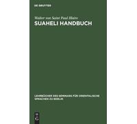 Walter Von Saint Paul Illaire Suaheli Handbuch (Copertina rigida)