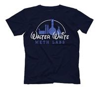 Walter White Breaking Bad Inspired Unisex 100% Cotton Short-Sleeve T-Shirts Black S
