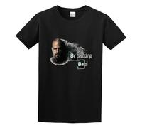 Walter White Breaking Bad Unisex 100% Cotton Short-Sleeve T-Shirts Black XXL