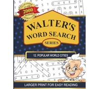 Walters Word Search Series: #12 Popular World Cities | Puzzle Book for Adults and Seniors | Large 7.5 x 9.25 Print Size | Fun and Entertaining Gift for Puzzle Lovers