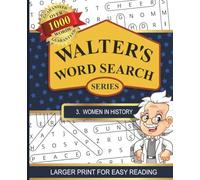 Walters Word Search Series: #3 Women in History | Word Search Puzzles for Adults and Seniors | Large 7.5 x 9.25 Inches, 194 pages | Gift for Puzzle Lover